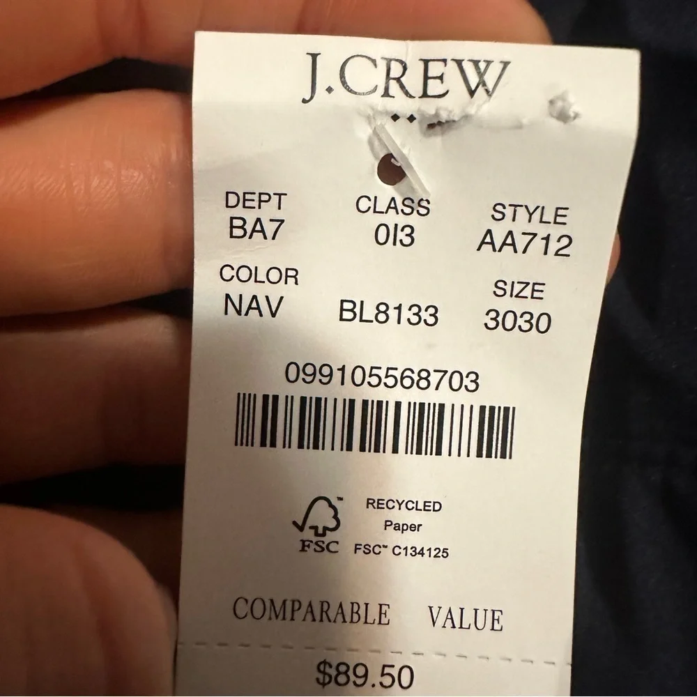 J crew Slim-fit tech pant